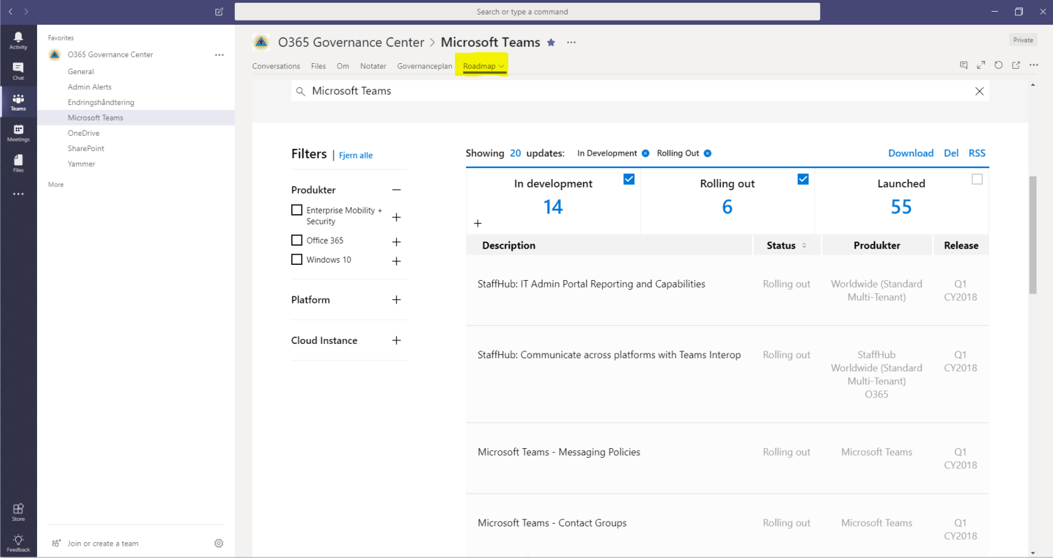 5 FilteredRoadmapInTab